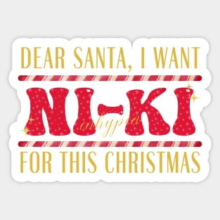I Want Ni-ki For This Christmas ENHYPEN Sticker